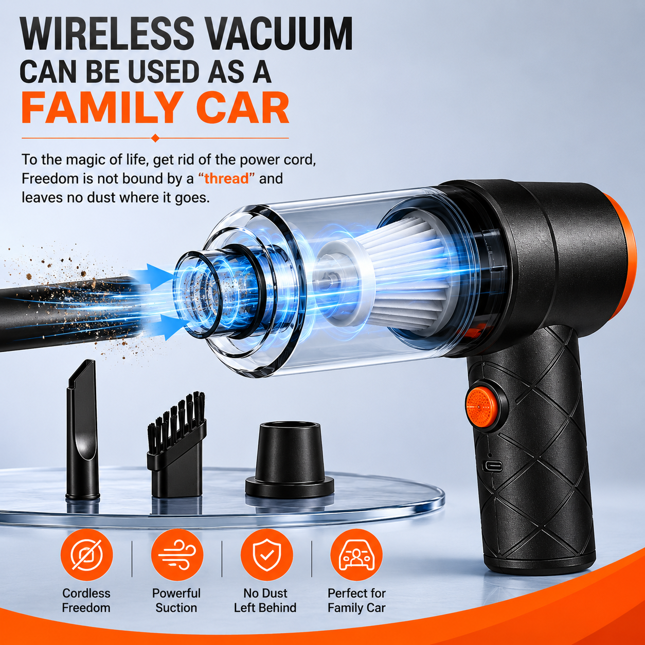 Wireless 2 in 1 Vacuum Cleaner
